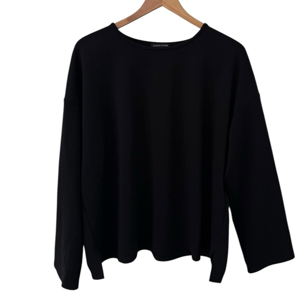 Eileen Fisher Tops - Eileen Fisher black crew neck top Plus size 1X